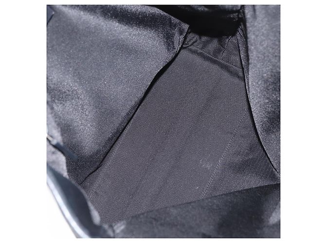 Borsa a mano in tela GG Gucci Nera Argento 31243 Auth ep14335 Nero - vista 16