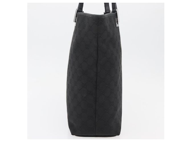 Borsa a mano in tela GG Gucci Nera Argento 31243 Auth ep14335 Nero - vista 4