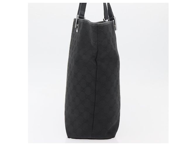 Borsa a mano in tela GG Gucci Nera Argento 31243 Auth ep14335 Nero - vista 5