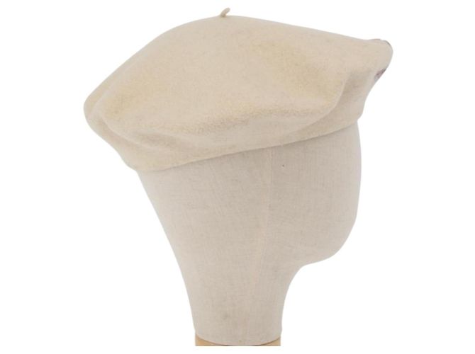 Cappello in Lana Avorio CC Auth 176876A di CHANEL Crudo - vista 5