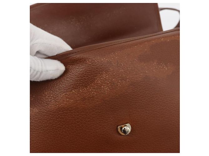 Borsa a mano Burberry in pelle 2 vie marrone argento autentica ep14396 - vista 11