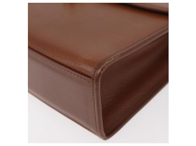 Borsa a mano Burberry in pelle 2 vie marrone argento autentica ep14396 - vista 15