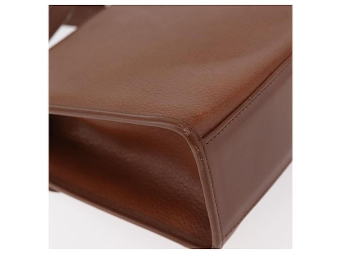 Borsa a mano Burberry in pelle 2 vie marrone argento autentica ep14396 - vista 16