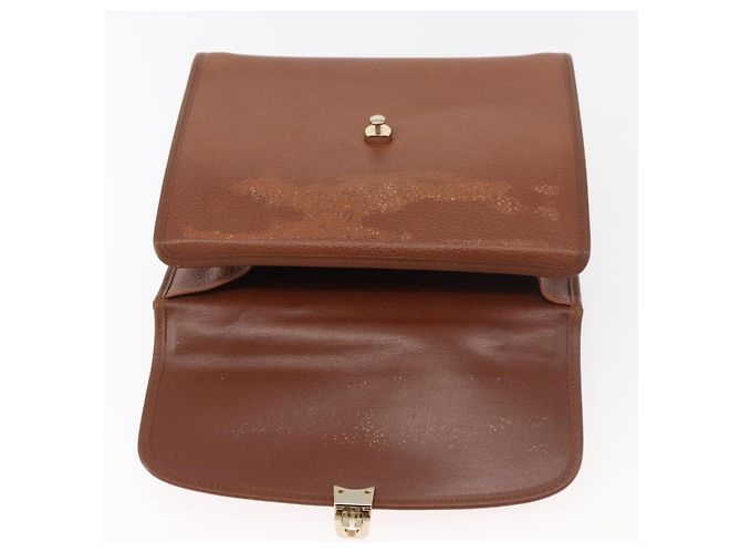 Borsa a mano Burberry in pelle 2 vie marrone argento autentica ep14396 - vista 19