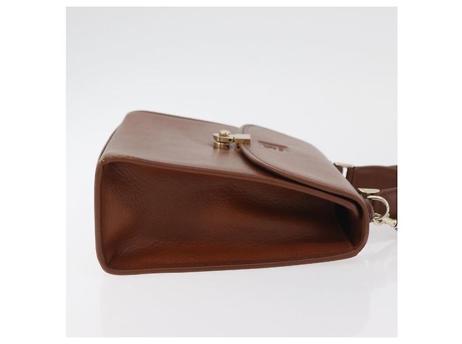 Borsa a mano Burberry in pelle 2 vie marrone argento autentica ep14396 - vista 3