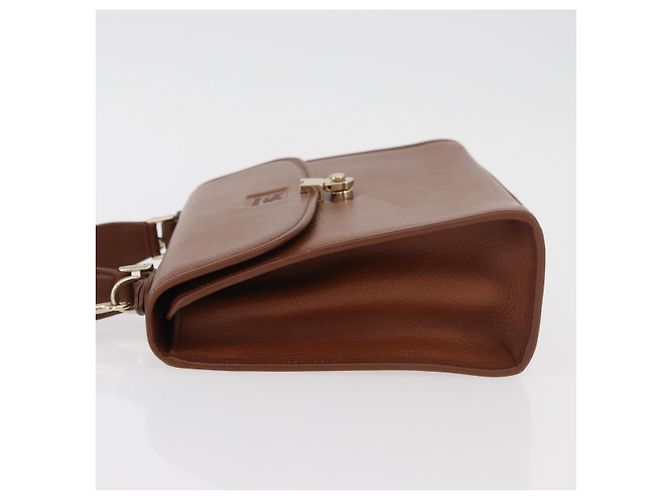 Borsa a mano Burberry in pelle 2 vie marrone argento autentica ep14396 - vista 4