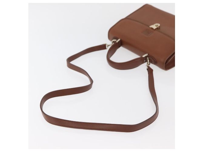 Borsa a mano Burberry in pelle 2 vie marrone argento autentica ep14396 - vista 9