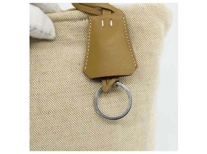 PRADA Borsa a Mano Sports Line Tela Beige Argento Auth bs34685 - vista 10