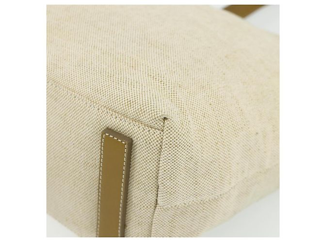 PRADA Borsa a Mano Sports Line Tela Beige Argento Auth bs34685 - vista 14