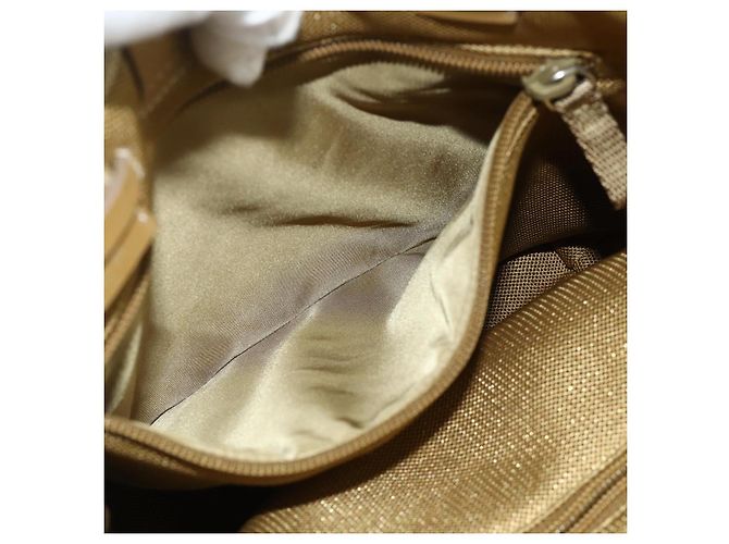 PRADA Borsa a Mano Sports Line Tela Beige Argento Auth bs34685 - vista 23
