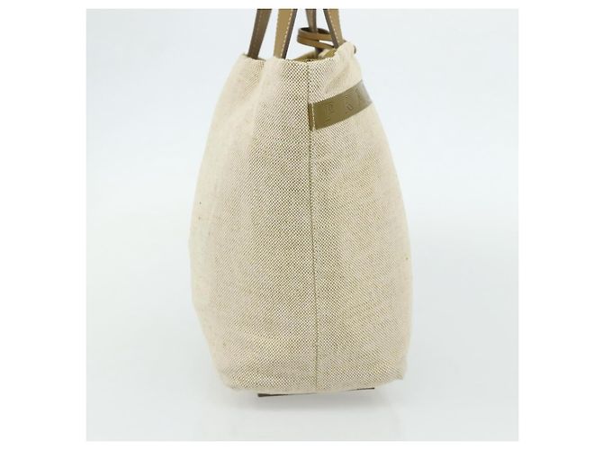 PRADA Borsa a Mano Sports Line Tela Beige Argento Auth bs34685 - vista 3