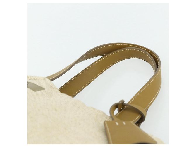 PRADA Borsa a Mano Sports Line Tela Beige Argento Auth bs34685 - vista 8