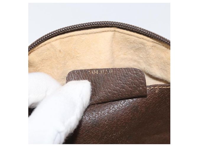 Borsa a Spalla Gucci GG Supreme Web Sherry Line PVC Beige 904 02 047 Auth 176686 - vista 21