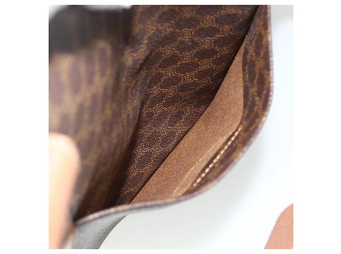 Céline Borsa tote in tela Macadam CELINE in pelle PVC marrone oro Auth ka4109 D'oro - vista 22