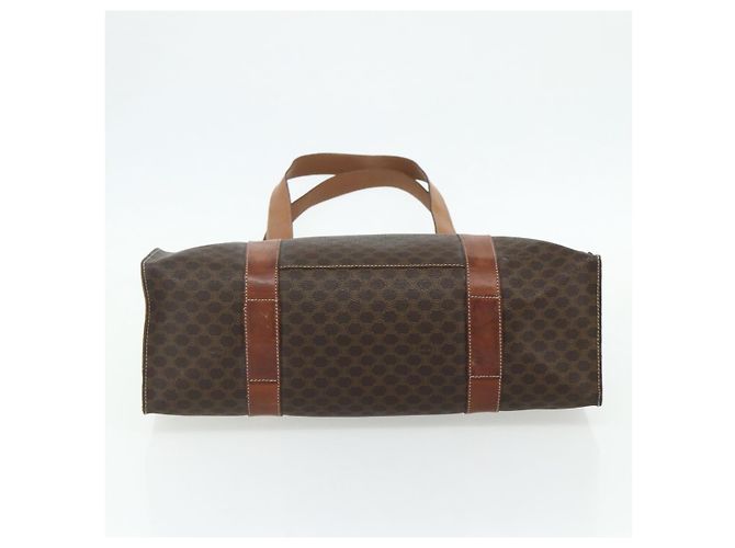Céline Borsa tote in tela Macadam CELINE in pelle PVC marrone oro Auth ka4109 D'oro - vista 5