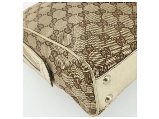 GUCCI GG Canvas Tote Bag Beige Gold 169971 Auth 176655 Golden - Ansicht 11
