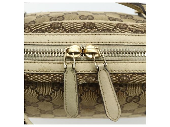 GUCCI GG Canvas Tote Bag Beige Gold 169971 Auth 176655 Golden - Ansicht 14