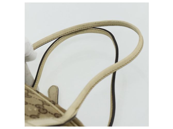 GUCCI GG Canvas Tote Bag Beige Gold 169971 Auth 176655 Golden - Ansicht 8