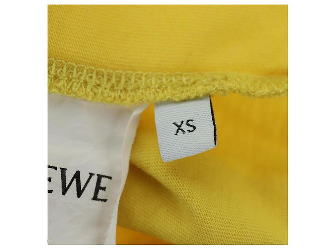 LOEWE LOEWE �~ Camiseta Mr. Ootori de algodón XS Amarillo Auth 167239SAM - vista 10