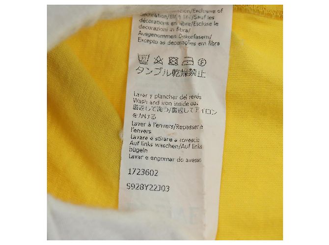 LOEWE LOEWE �~ Camiseta Mr. Ootori de algodón XS Amarillo Auth 167239SAM - vista 12