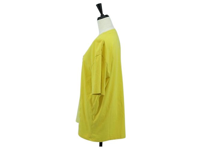 LOEWE LOEWE �~ Camiseta Mr. Ootori de algodón XS Amarillo Auth 167239SAM - vista 3