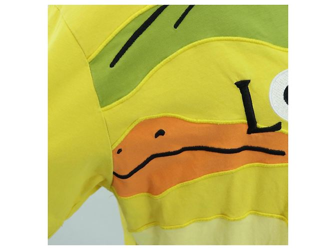 LOEWE LOEWE �~ Camiseta Mr. Ootori de algodón XS Amarillo Auth 167239SAM - vista 5