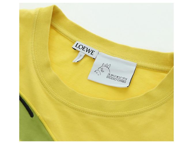 LOEWE LOEWE �~ Camiseta Mr. Ootori de algodón XS Amarillo Auth 167239SAM - vista 9