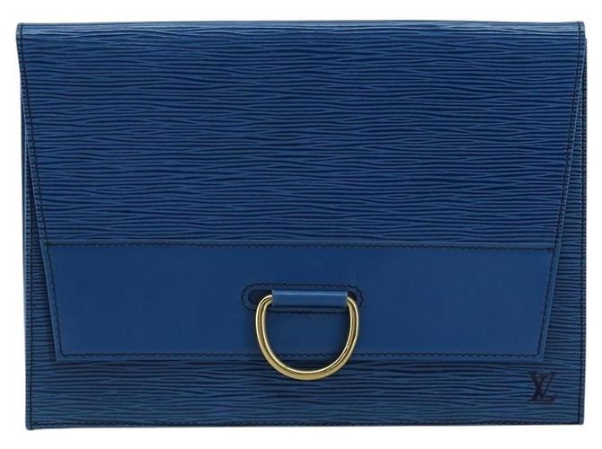 LOUIS VUITTON Clutch Jena Epi Blu M52715 LV Auth bs34702 - vista 13