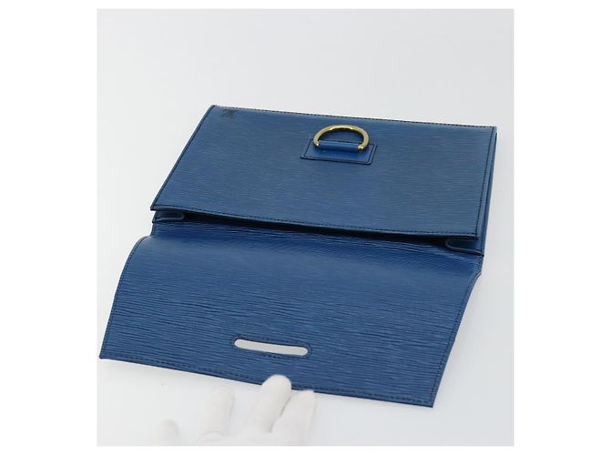 LOUIS VUITTON Clutch Jena Epi Blu M52715 LV Auth bs34702 - vista 9