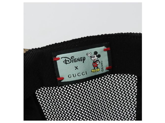 Cappellino da baseball GUCCI Disney Micro GG Supreme in PVC Beige 602979 Auth 168869A - vista 17