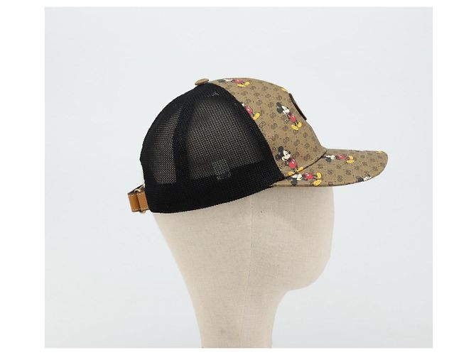 Cappellino da baseball GUCCI Disney Micro GG Supreme in PVC Beige 602979 Auth 168869A - vista 5