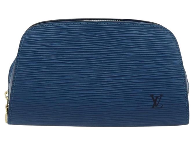 LOUIS VUITTON Pochette Dauphine PM Epi Blu M48445 LV Auth BA12330 - vista 13