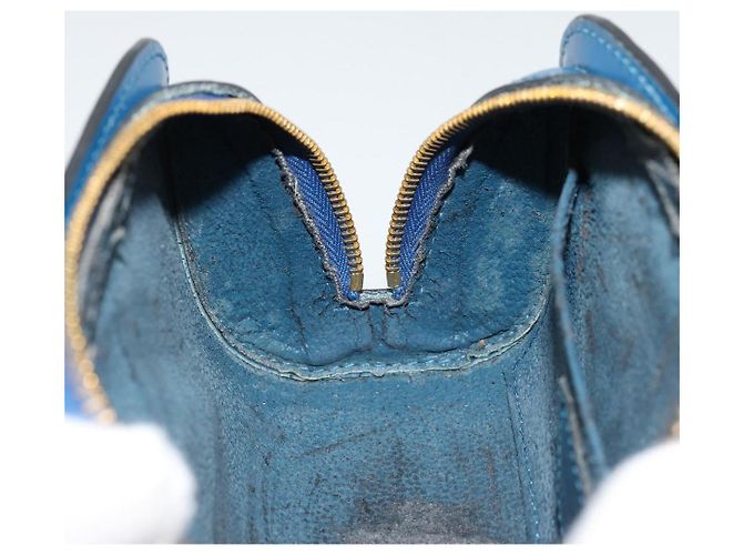 LOUIS VUITTON Pochette Dauphine PM Epi Blu M48445 LV Auth BA12330 - vista 18