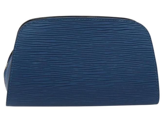 LOUIS VUITTON Pochette Dauphine PM Epi Blu M48445 LV Auth BA12330 - vista 2