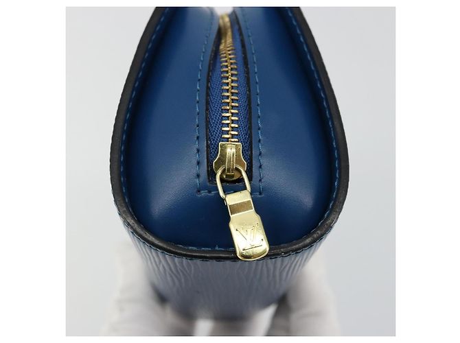 LOUIS VUITTON Pochette Dauphine PM Epi Blu M48445 LV Auth BA12330 - vista 8