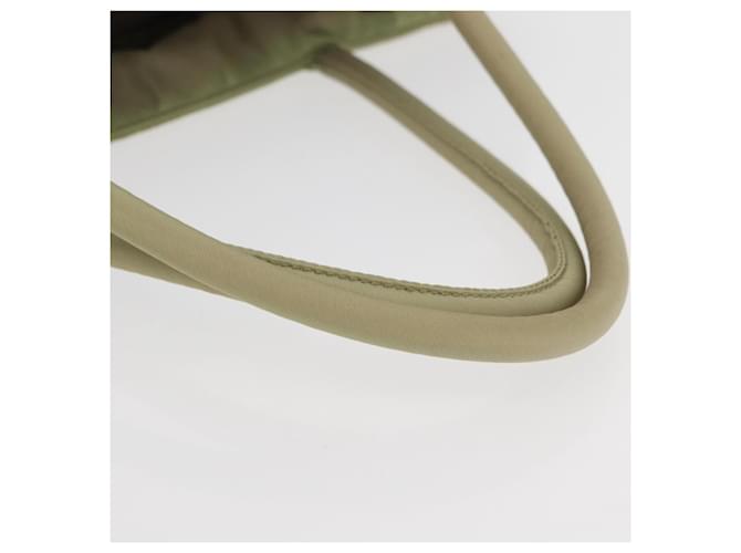 PRADA Bolso de mano de nailon verde plata Auth 176258 - vista 7