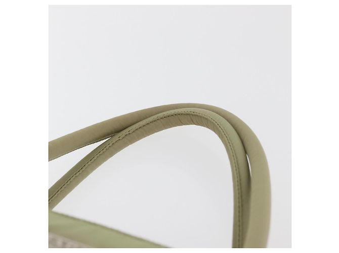 PRADA Bolso de mano de nailon verde plata Auth 176258 - vista 8
