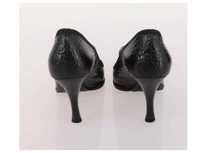 Chaussures PRADA en cuir suédé 5 pièces marron noir Auth 174775 - vue 15