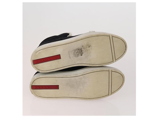 Chaussures PRADA en cuir suédé 5 pièces marron noir Auth 174775 - vue 5