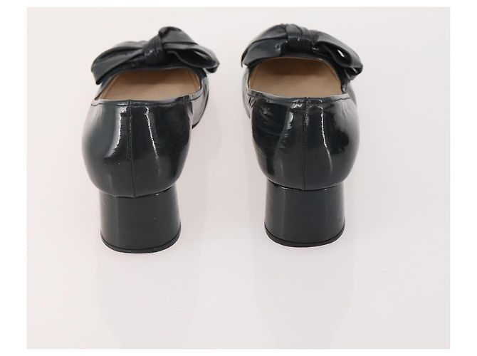 Chaussures PRADA en cuir suédé 5 pièces marron noir Auth 174775 - vue 7