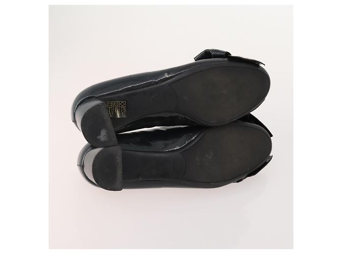 Chaussures PRADA en cuir suédé 5 pièces marron noir Auth 174775 - vue 9