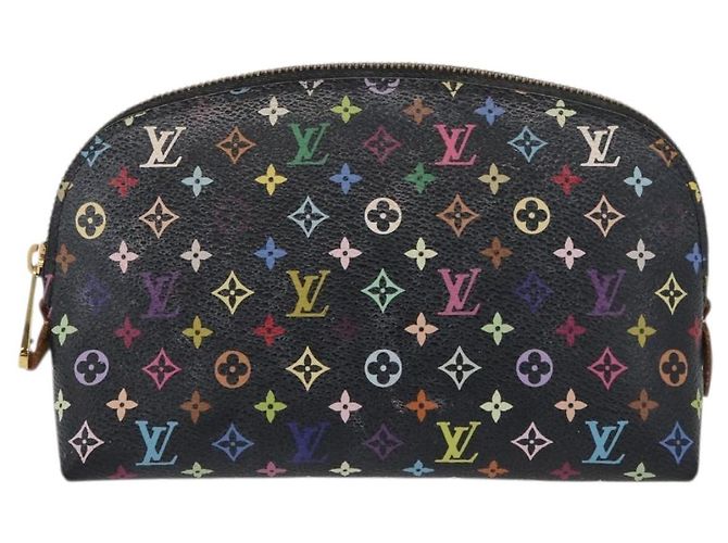 LOUIS VUITTON Pochette Cosmetica Multicolore Nera M47355 LV Auth 176857 Nero - vista 13