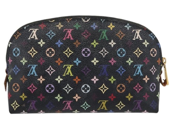 LOUIS VUITTON Pochette Cosmetica Multicolore Nera M47355 LV Auth 176857 Nero - vista 2