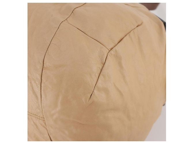 Céline Borsa a Mano CELINE in Pelle Beige Oro Auth hk3694A D'oro - vista 9