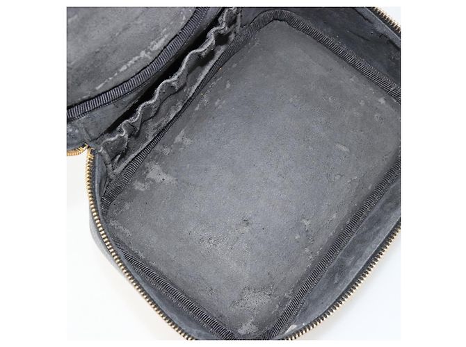 Pochette Vanity CHANEL in Pelle Caviar Nera Oro CC Auth bs34489 Nero D'oro - vista 10