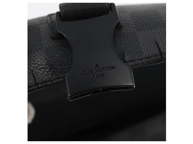 LOUIS VUITTON Borsa a Spalla Messenger PM Damier Graphite N41457 LV Auth 176357 Damier ebene - vista 10
