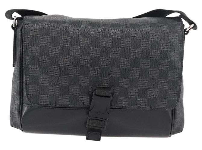 LOUIS VUITTON Borsa a Spalla Messenger PM Damier Graphite N41457 LV Auth 176357 Damier ebene - vista 13