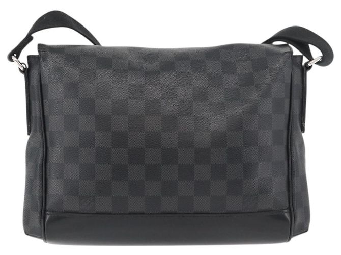 LOUIS VUITTON Borsa a Spalla Messenger PM Damier Graphite N41457 LV Auth 176357 Damier ebene - vista 2