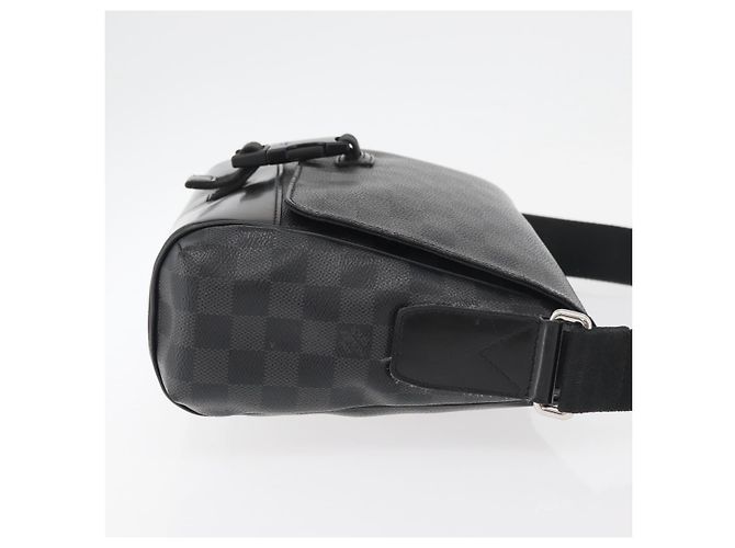 LOUIS VUITTON Borsa a Spalla Messenger PM Damier Graphite N41457 LV Auth 176357 Damier ebene - vista 3