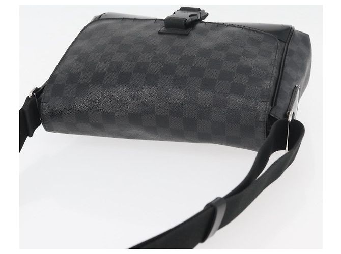 LOUIS VUITTON Borsa a Spalla Messenger PM Damier Graphite N41457 LV Auth 176357 Damier ebene - vista 6